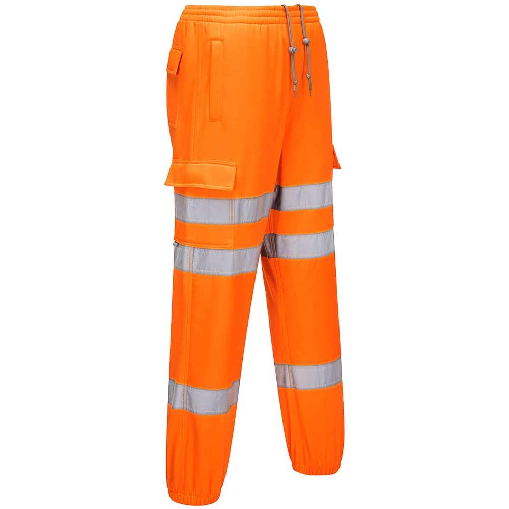 Portwest Hi Vis Cargo Pocket Joggers Orange M