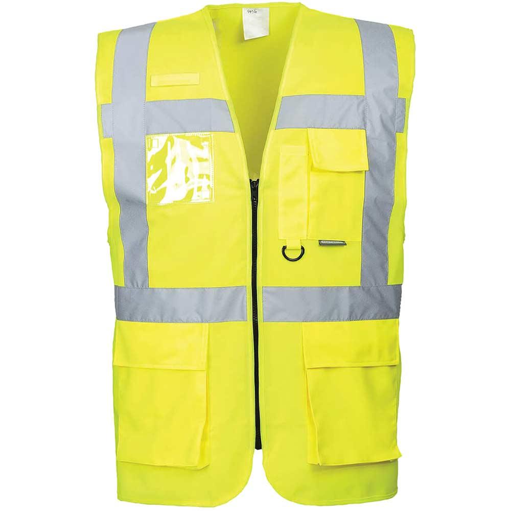 Portwest Berlin Hi Vis Executive Vest Yellow M