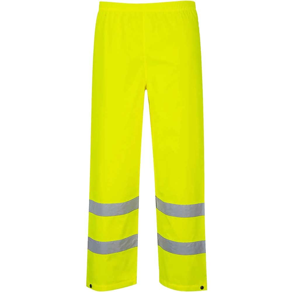 Oxford Weave 300D Class 1 Hi Vis Trousers Yellow XL 32"