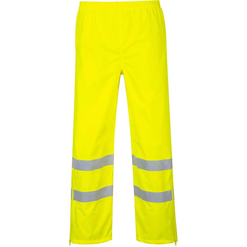 Oxford Weave 300D Class 1 Breathable Hi Vis Breathable Trousers Yellow 2XL