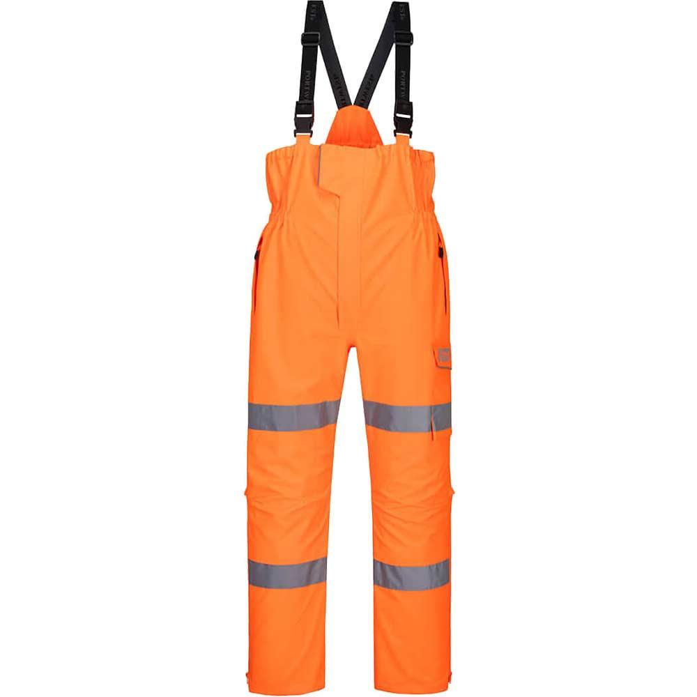 Oxford Weave 300D Class 2 Extreme Bib and Brace Orange M