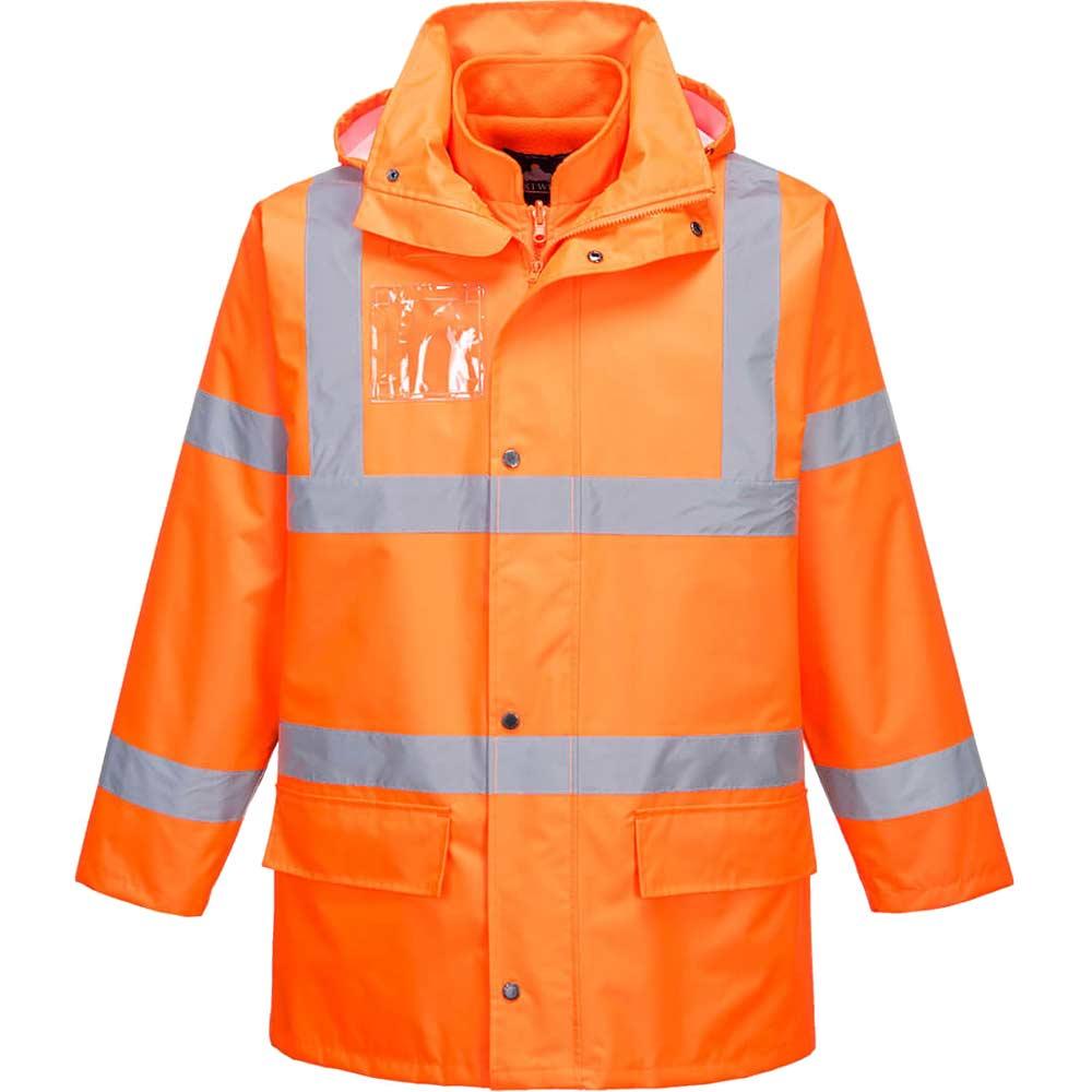 Portwest S765 Essential Hi Vis 5in1 Jacket Orange M