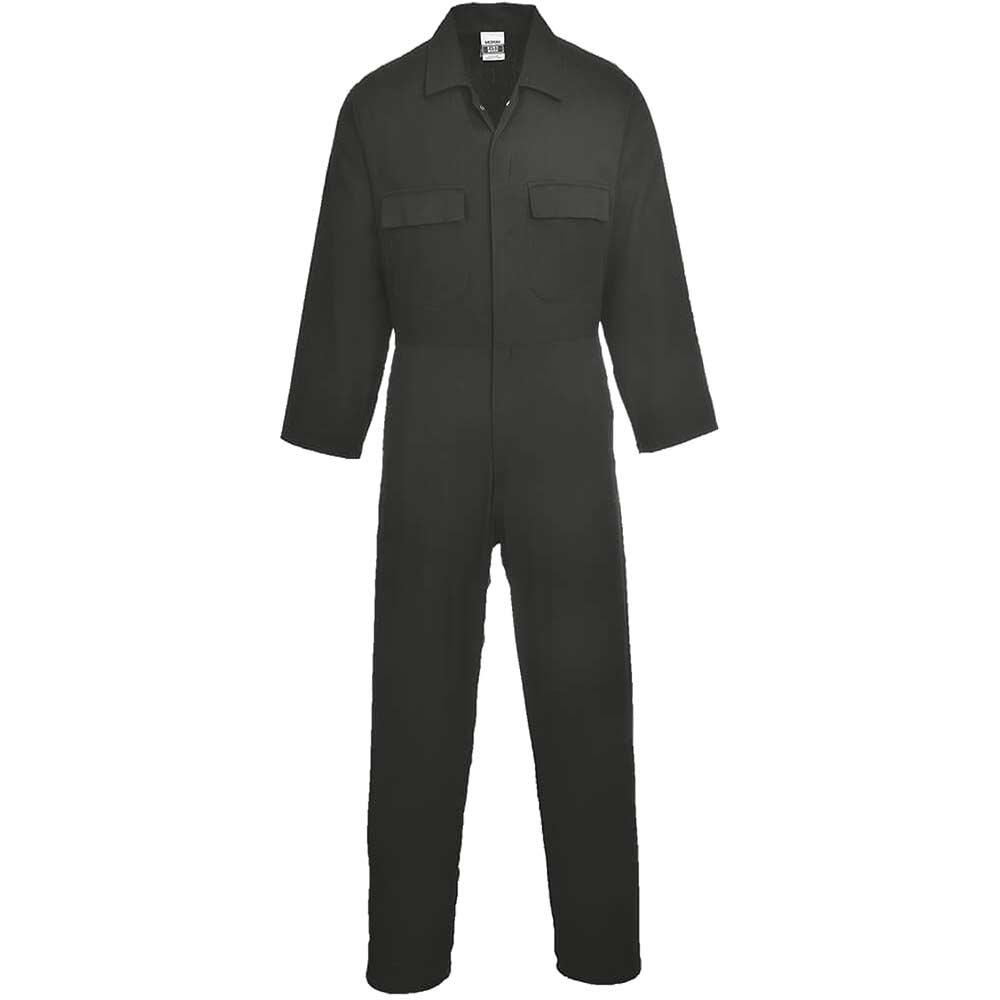 Portwest S998 Euro Cotton Boilersuit Black L 31"
