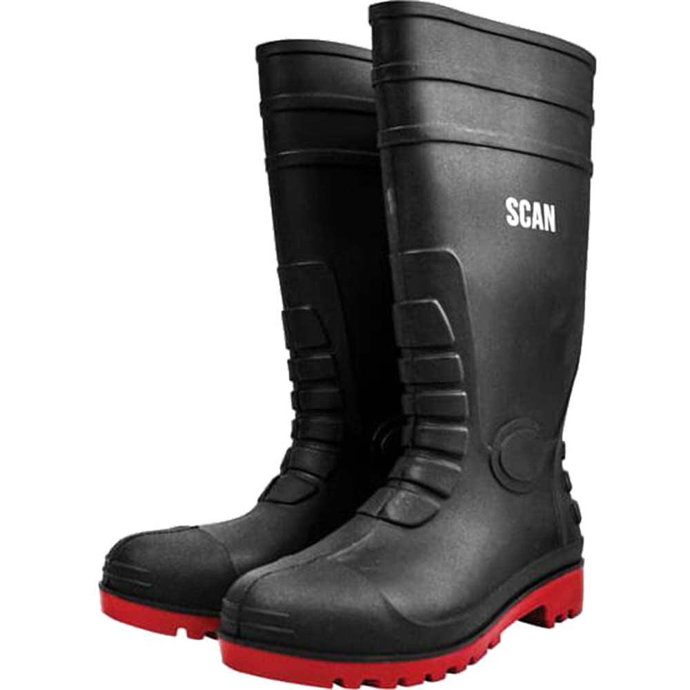 Scan Safety Wellington Boots Dark Green Size 6