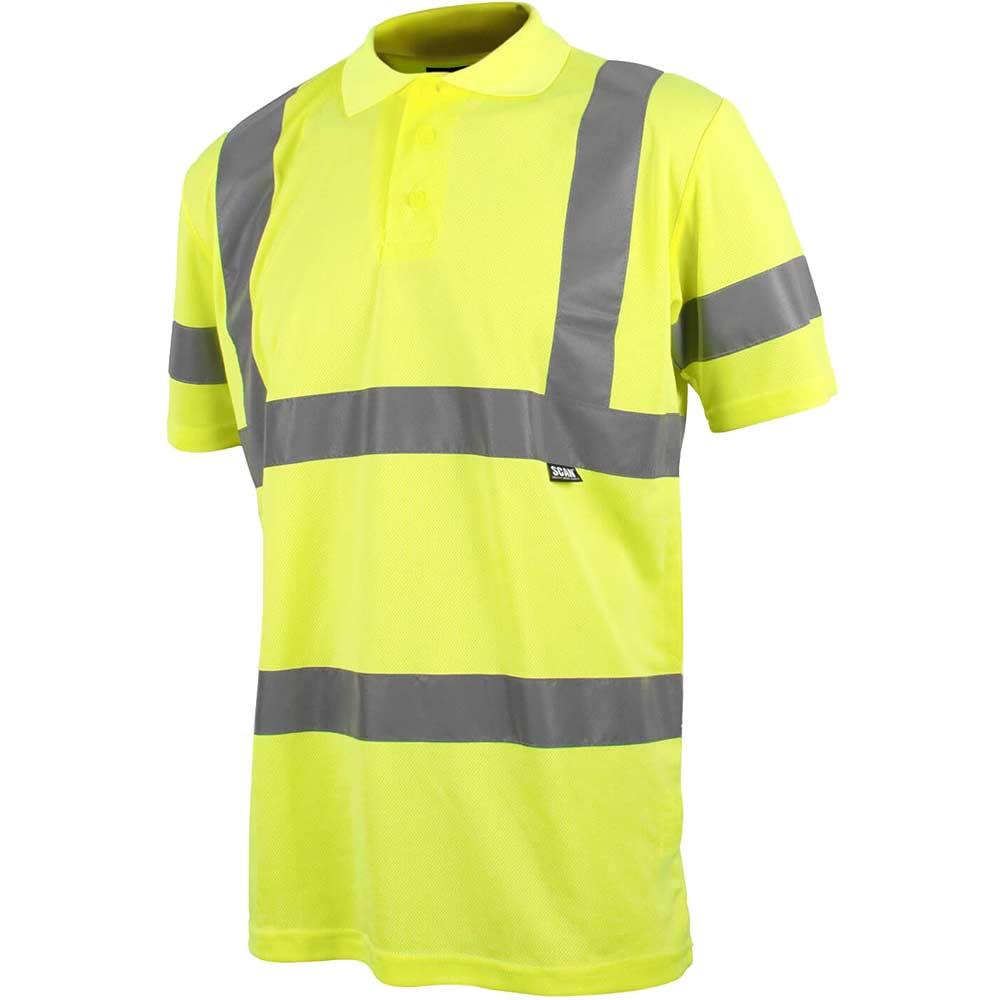 Scan Hi Vis Polo Shirt Yellow XL
