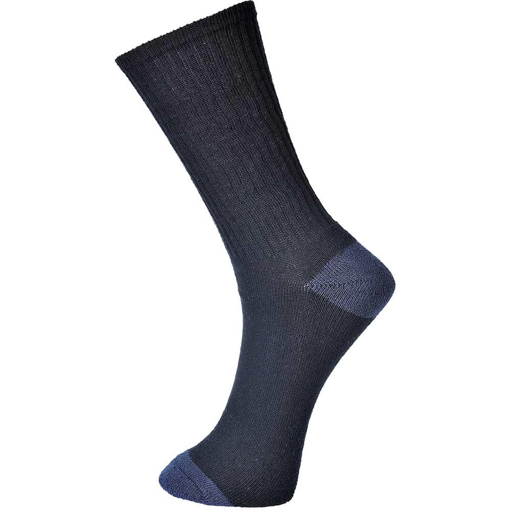 Portwest Classic Cotton Socks Black 6 - 9 Pack of 1