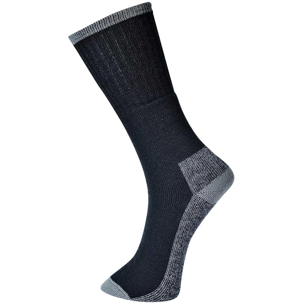 Portwest Work Socks Black 6 - 9 Pack of 3