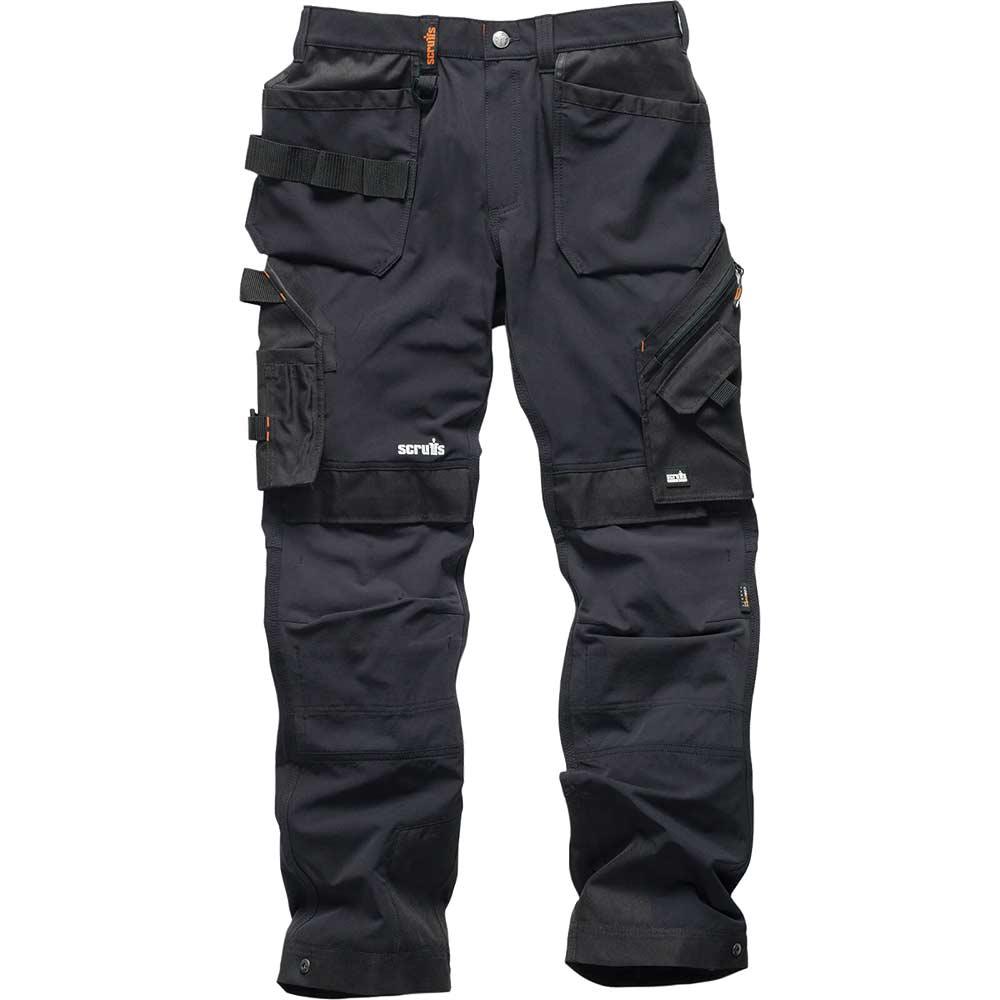 Scruffs Pro Flex Plus Holster Trouser Black 36" 32"