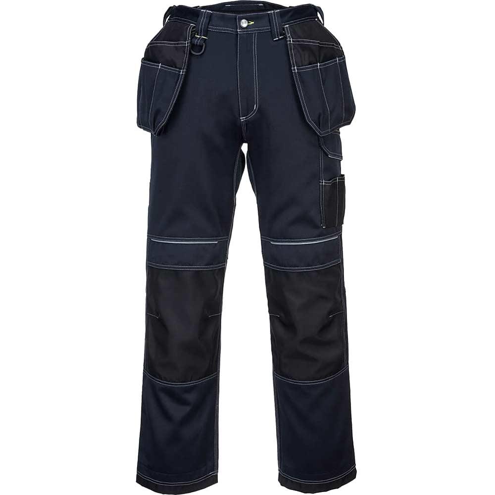 Portwest PW3 Mens Holster Work Trousers Navy / Black 40" 29"