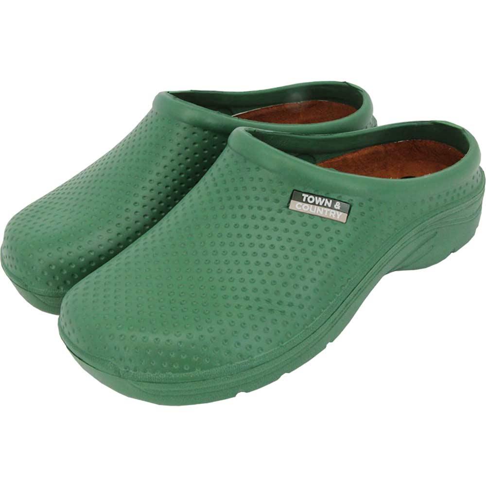 Town and Country EVA Cloggies Garden Shoes Green Size 10