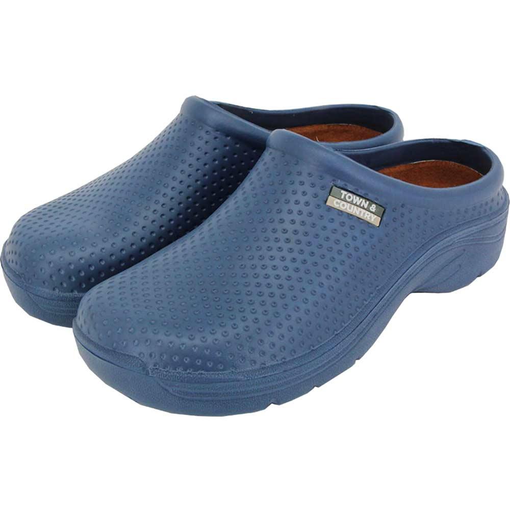 Town and Country EVA Cloggies Garden Shoes Navy Size 4