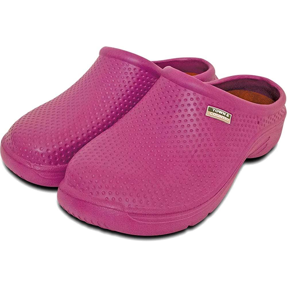 Town and Country EVA Cloggies Garden Shoes Purple Size 4