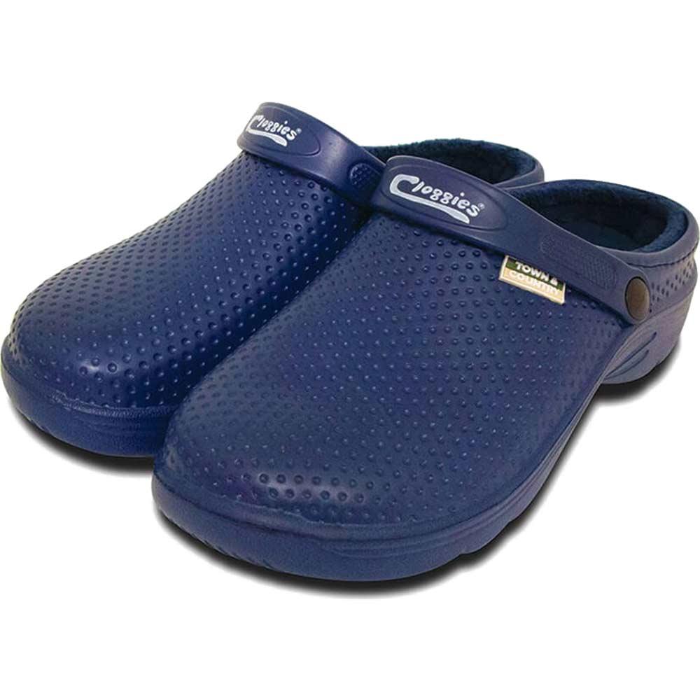 Town and Country Fleecy EVA Cloggies Garden Shoes Navy Blue Size 11