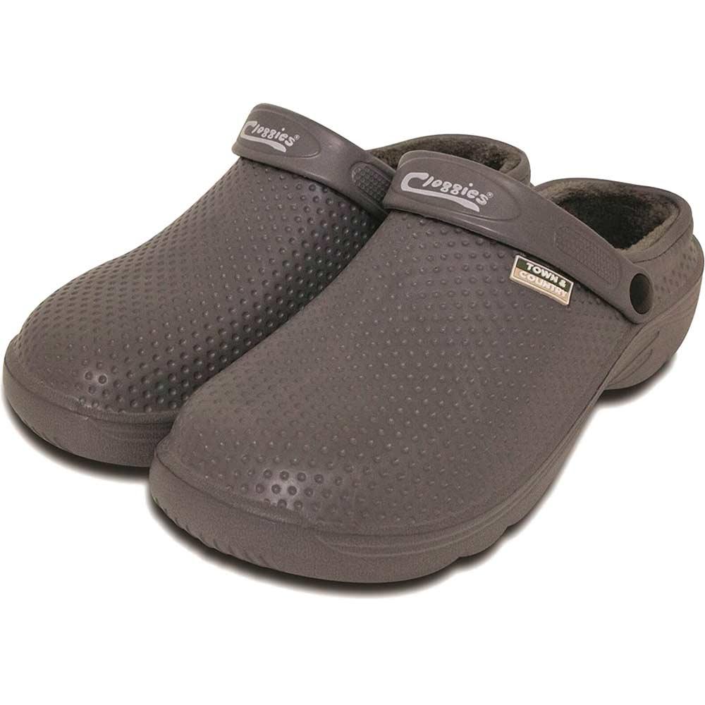 Town and Country Fleecy EVA Cloggies Garden Shoes Charcoal Size 11