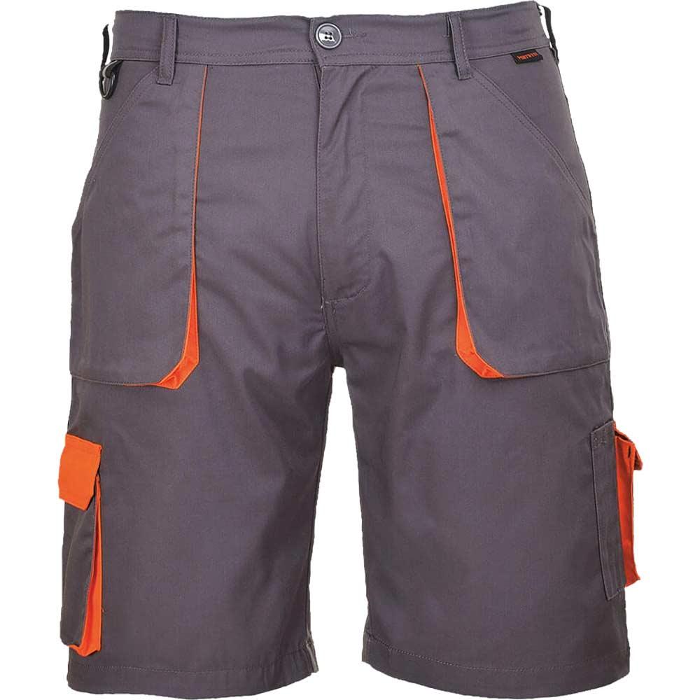 Portwest Mens Texo Contrast Work Shorts Grey S