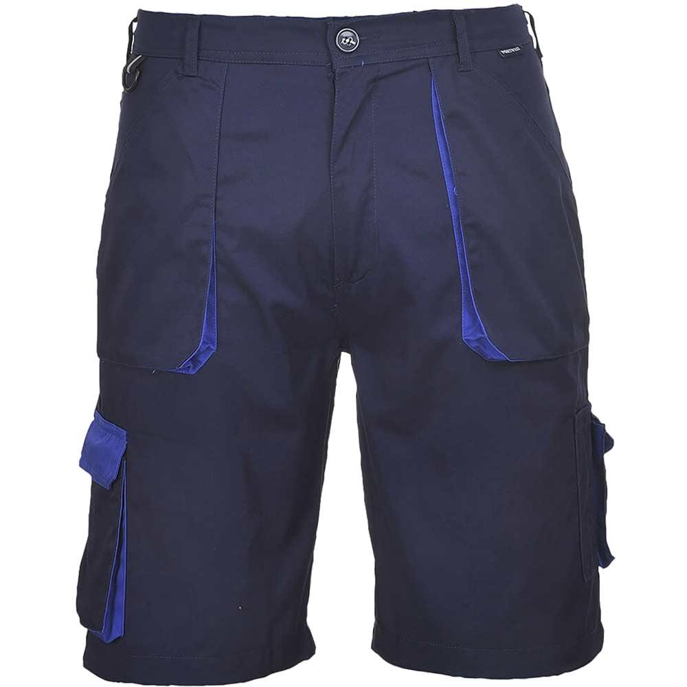 Portwest Mens Texo Contrast Work Shorts Navy M