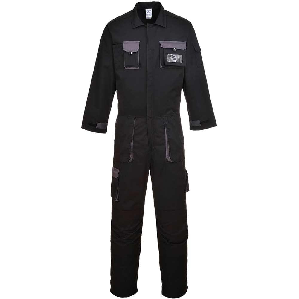 Portwest TX15 Contrast Coverall Black L
