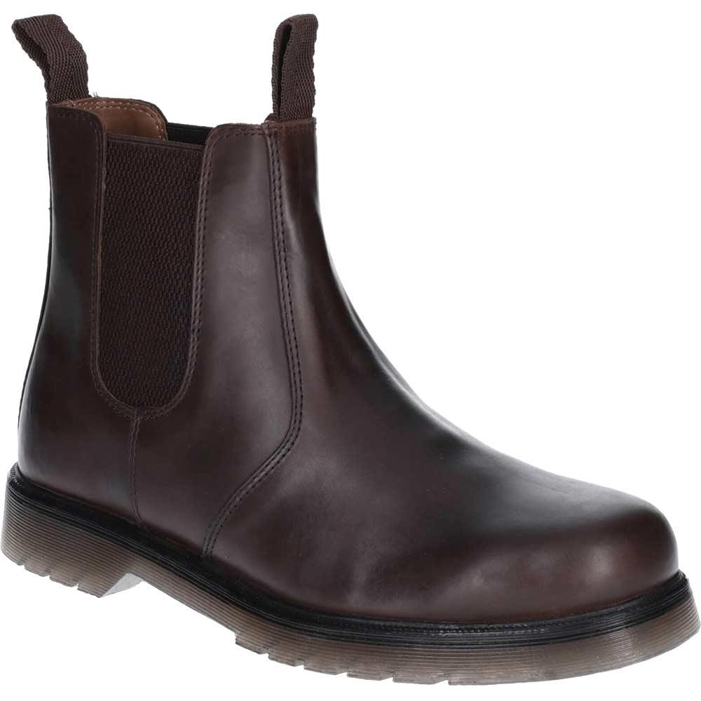 Amblers Mens Chelmsford Slip On Dealer Boots Brown Size 3