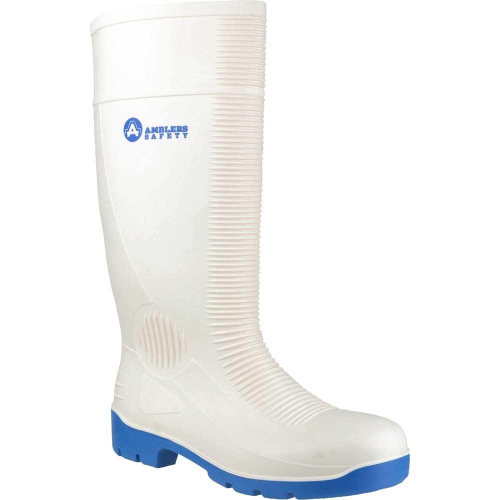 Amblers Safety FS98 Steel Toe Food Safety Wellington White Size 10.5