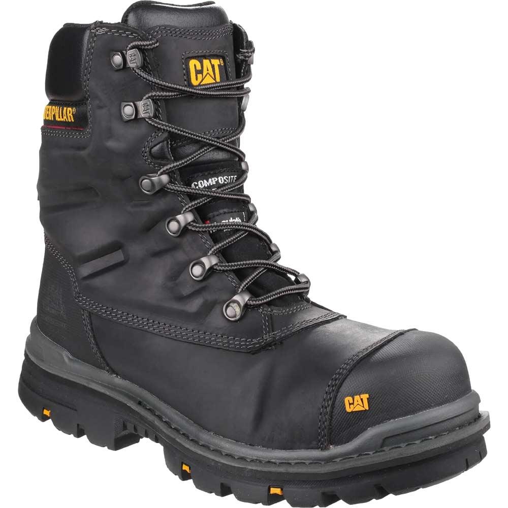 Caterpillar Mens Premier Waterproof Safety Boots Black Size 7