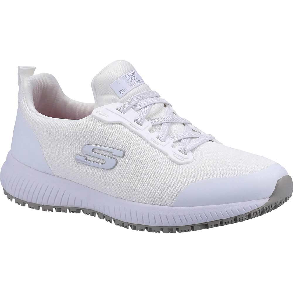 Skechers Work Ladies Squad Shoe White Size 3