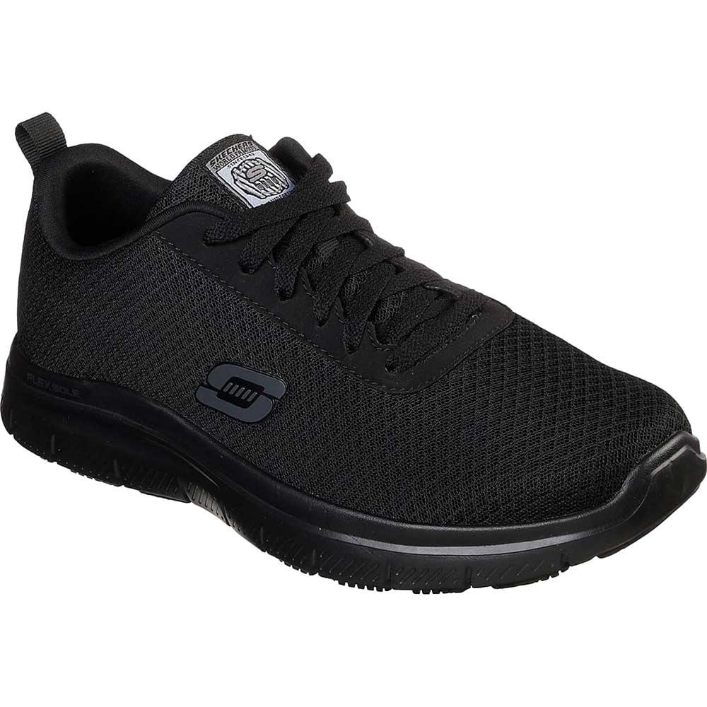 Skechers Bendon Mens Slip Resistant Work Shoes Black Size 7