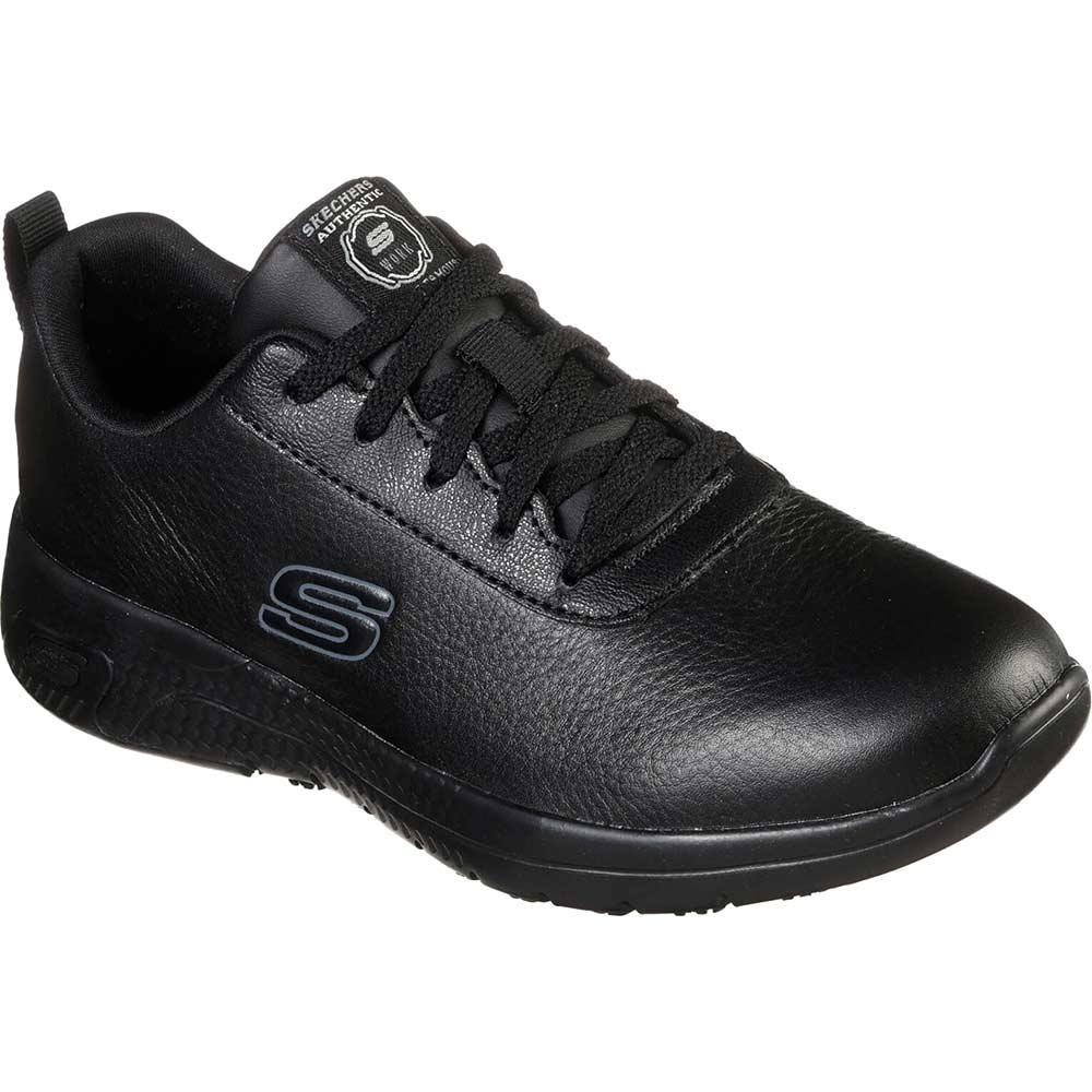 Skechers Marsing Gmina Womens Slip Resistant Shoes Black Size 6