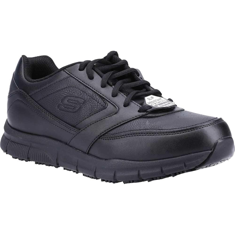 Skechers Nampa Mens Work Trainers Black Size 10
