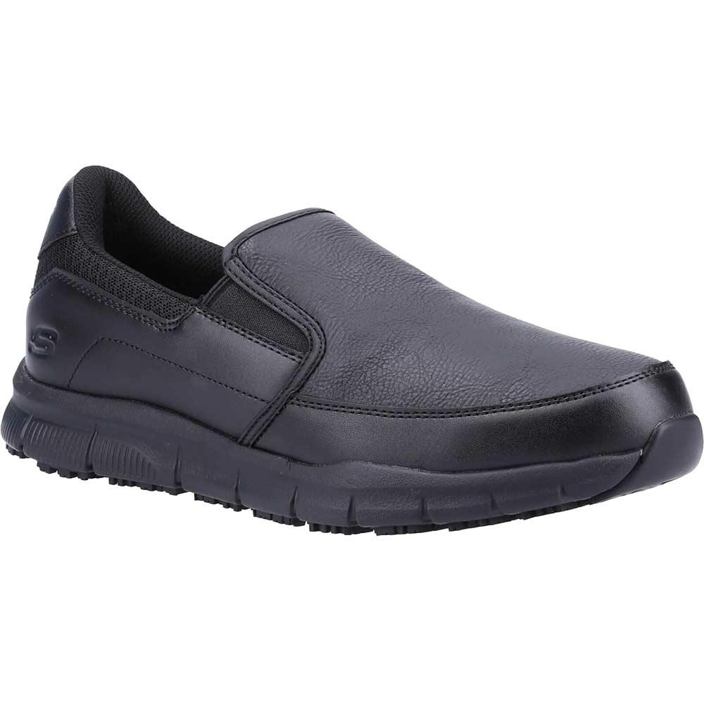 Skechers Nampa Groton Mens Work Shoes Black Size 6