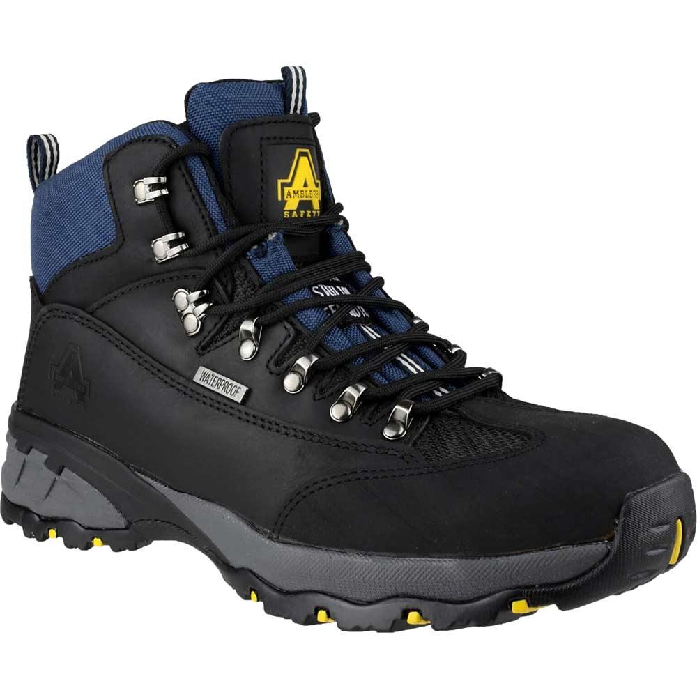 Amblers Mens Safety FS161 Waterproof Hiker Safety Boots Black Size 4
