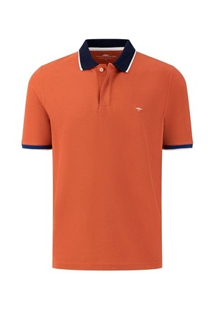 Fynch Hatton Polo Supima Colourblock - Red - L