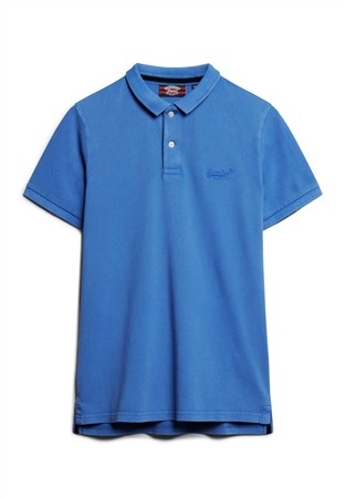 Superdry Vintage Polo Shirt- Blue - 2XL