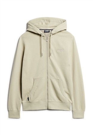 Superdry Essential Logo Zip Hoodie Ub - Beige - 2XL