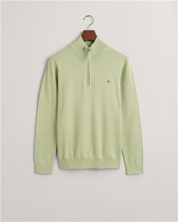 Gant Classic Cotton Halfzip - Green - XL