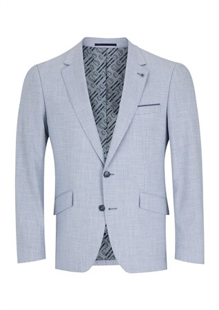 Remus Uomo Petro Jacket - Light Blue/Grey - 46L