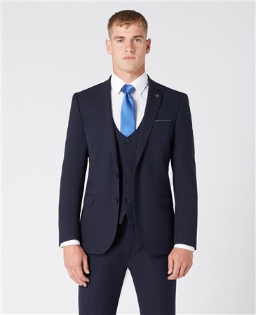 Remus Uomo Luca Suit Jacket - Dk Navy - 44S