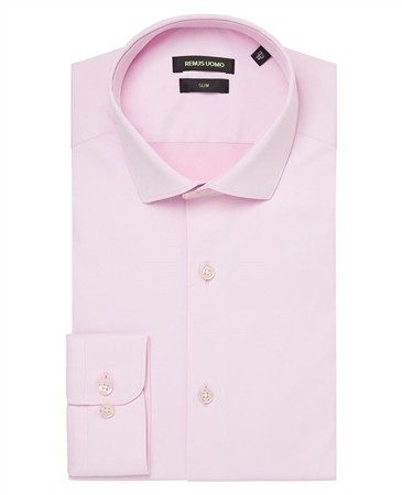 Remus Uomo Kirk Slim Fit Shirt - Light Pink - 15