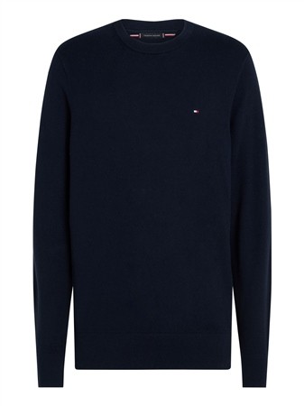 Tommy Hilfiger Crew Neck Jumper with Cashmere - Navy - L