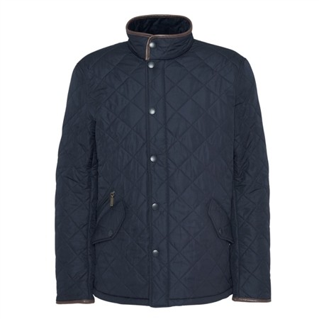 Barbour Powell Quilted Jacket - Navy - M