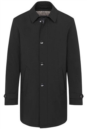 Bugatti Mens Poplin Coat - Black - 40R