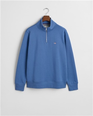 Gant Shield Half Zip Sweatshirt - Blue - M