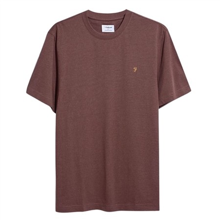 Farah Danny Organic Cotton Regular Fit T-shirt - Brown - XL