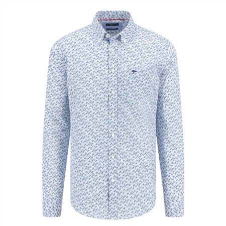 Fynch Hatton Colorful Combi Print Shirt - Blue - M
