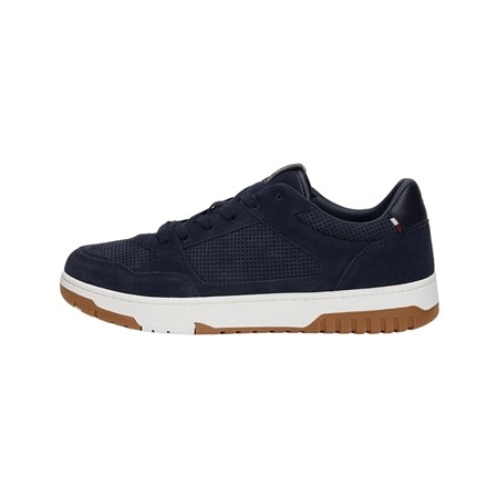 Tommy Hilfiger Nubuck Basketball Trainers - Navy - 41