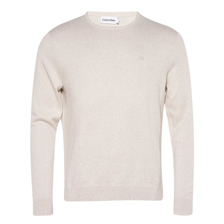 Calvin Klein Two Tone Crew Neck Sweater - Beige - XL