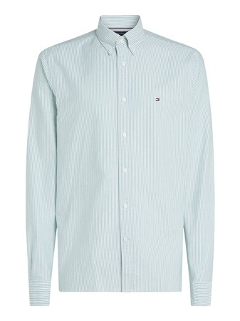 Tommy Hilfiger Heritage Oxford Stripe Shirt - Green - XL