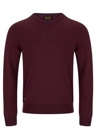 6th Sense Cash Crew Sweater - Wine - M