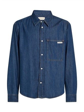 Calvin Klein Jeans Regular Denim Shirt - Blue - S