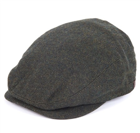 Barbour Barlow Flat Cap - Green - L