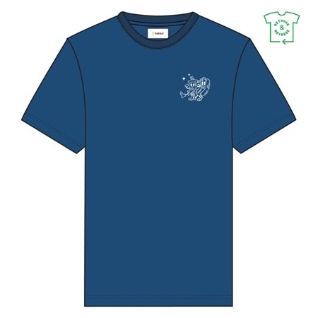 Farah Limscott Graphic T-shirt - Blue - XS